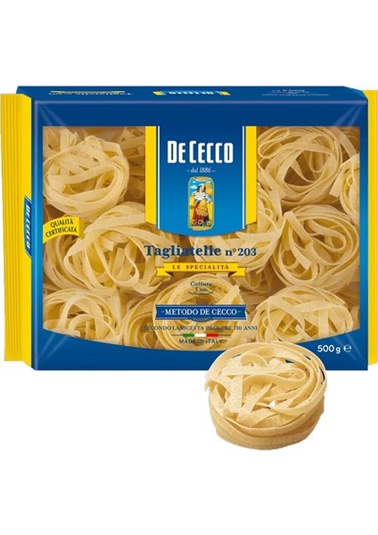 De Cecco  Tagliatelle No 203 Italyan Makarna 500 gr