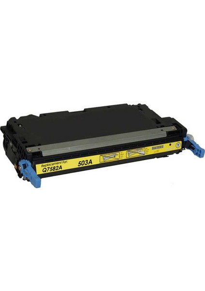 HP Q7582A - 503A Muadil Toner 6000 Sayfa Sarı