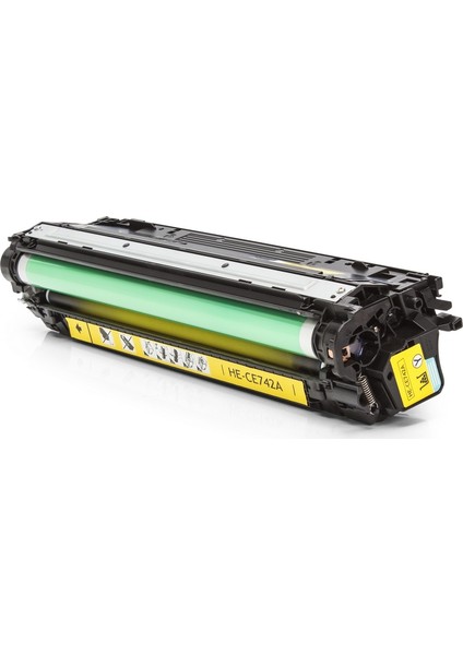 HP CE742A/307A CP5225DN Muadil Toner 7300 Sayfa Sarı
