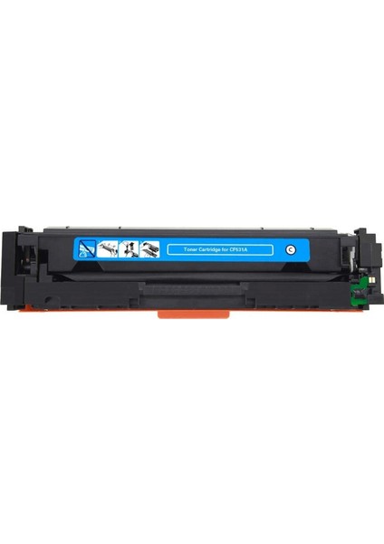 HP CC531/CE411/CF381/304A CP2025/CM2320 Muadil Toner 3000 Sayfa Mavi