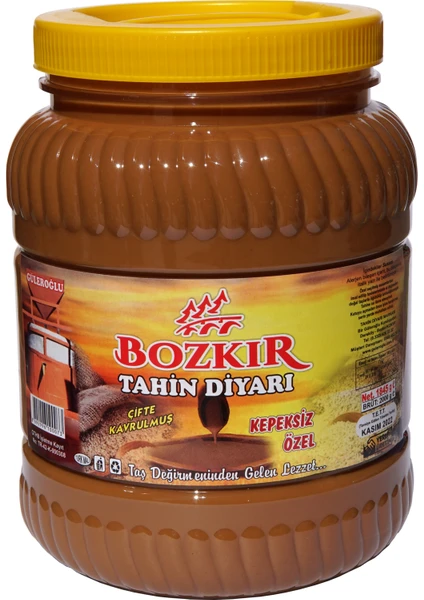 Tahin Diyarı Bozkır Tahini 2 Kg Kepeksiz Plastik Kutu