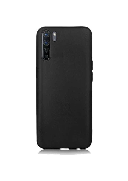 Case 4U Oppo Reno 3 Kılıf Klasik Mat Renkli Yumuşak Premier Silikon Siyah