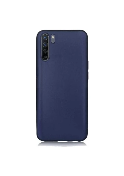 Case 4U Oppo Reno 3 Kılıf Klasik Mat Renkli Yumuşak Premier Silikon Lacivert