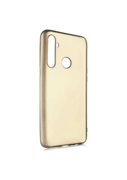 Case 4U Oppo Realme 6i Kılıf Klasik Mat Renkli Yumuşak Premier Silikon Altın