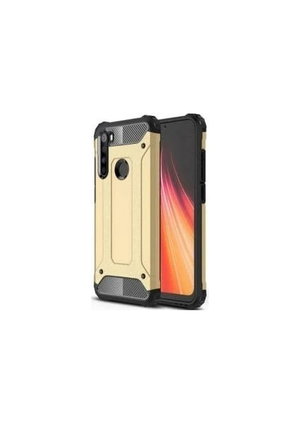 Case 4U Oppo Realme 6i Kılıf Military Armor Çift Katmanlı Crash Silikon Kılıf Altın