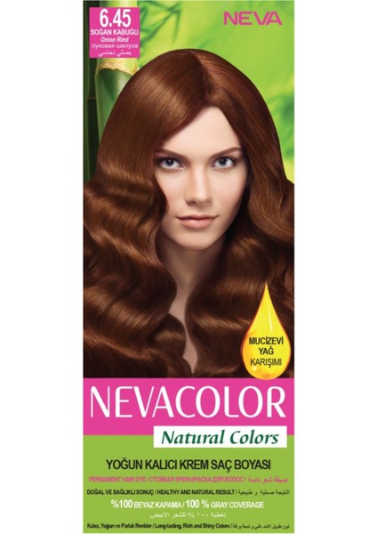 Natural Colors 6.45 Soğan Kabuğu - Kalıcı Krem Saç Boyası Seti