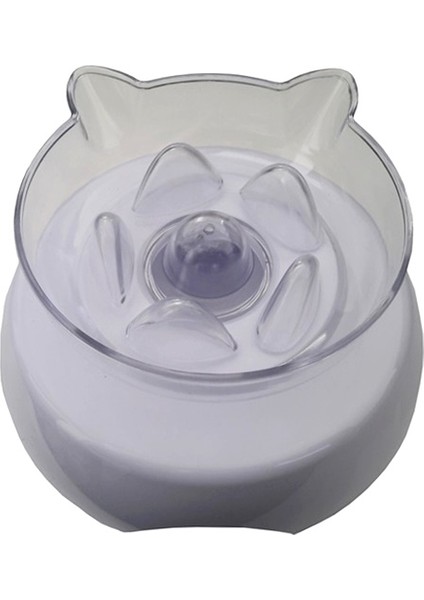 Kedi Ve Köpek Yavaş Besleme Su Ve Mama Kabı 250 ml Beyaz