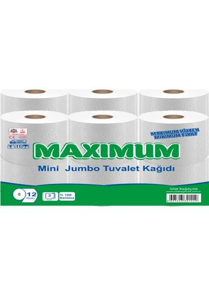 Mini Jumbo Tuvalet Kağıdı 2.5 kg 12’li Rulo