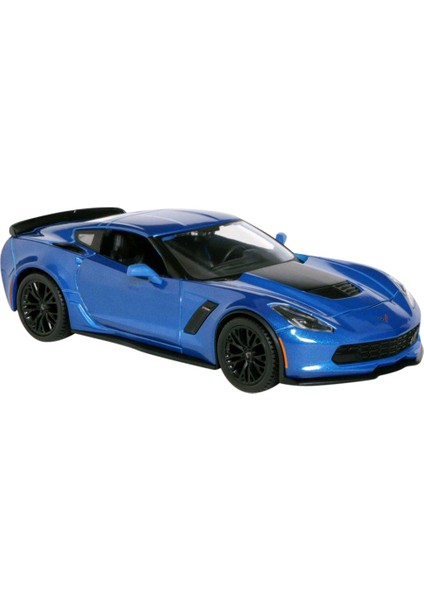 2015 Corvette Z06 1:24 Model Araba Mavi
