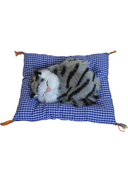 Peluş Uyuyan Miyavlayan Sevimli Kedi + Minder fiyatları