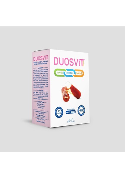 Nbt Life Duosvit Dha 30 Kapsül (Vit-Min-Omega3)