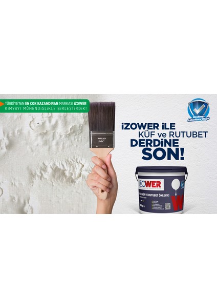 Izower M 30 Küf ve Rutubet Önleyici Anti-Mold Paint 3,5 kg Beyaz