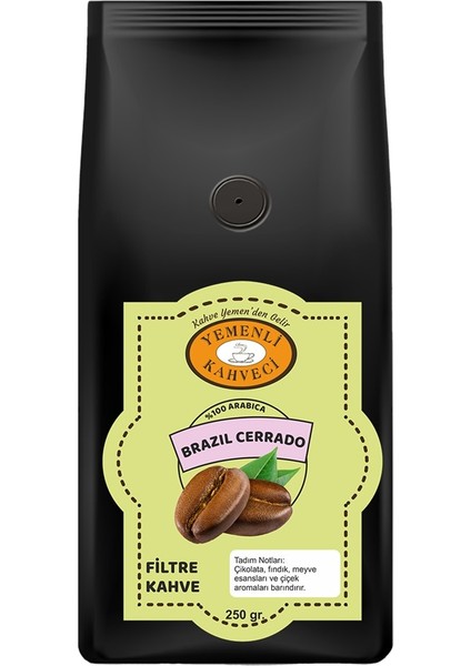 Brezilya Cerrado Arabica Filtre Kahve 250 gr