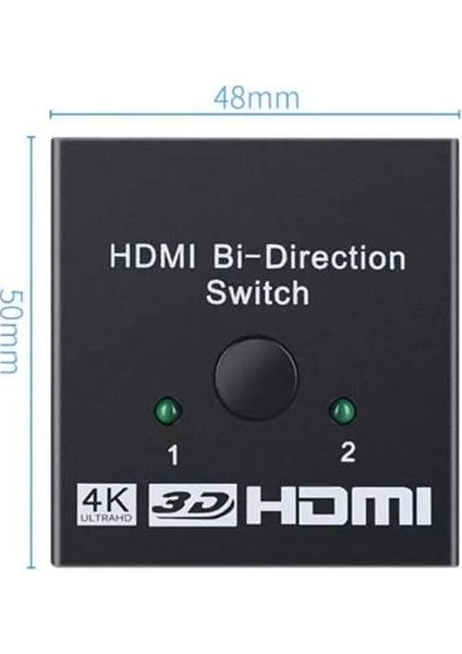 4K HDMI Çoklayıcı Tek Cihaz Çift Ekran Çift Cihaz Tek Ekran