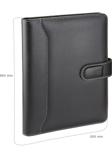 Diplomat Dilli Mıknatıs Kapak Organizer Çizgili Defterli 17 x 24 cm