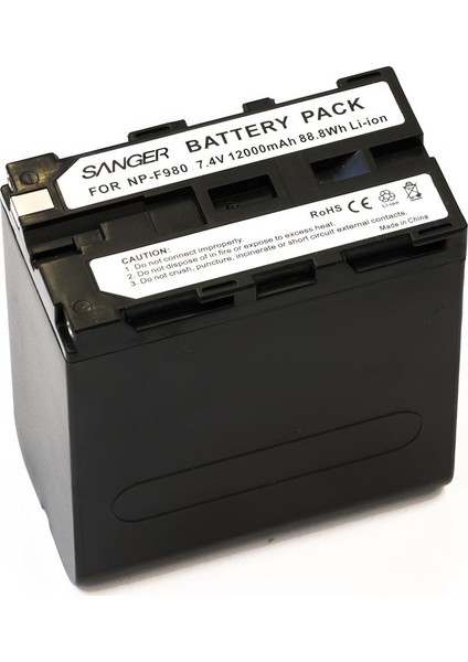 NP-F980 12000mAh Sony Kamera Batarya modelleri
