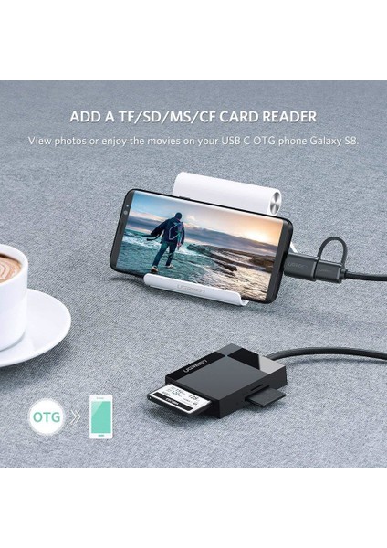 USB 3.1 Type-C 4'ü 1 Arada Kart Okuyucu fırsatları