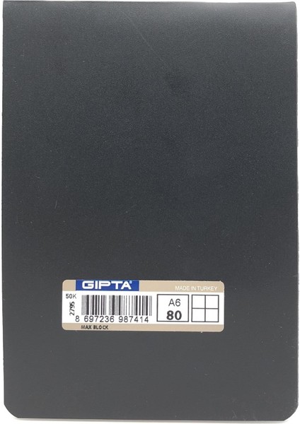 Block Notes Max A6, 80 Yp. Siyah fırsatları