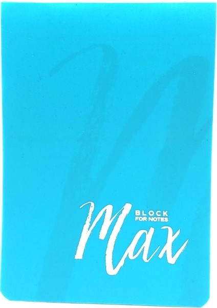 Block Notes Max A6, 80 Yp. Kareli Turkuaz