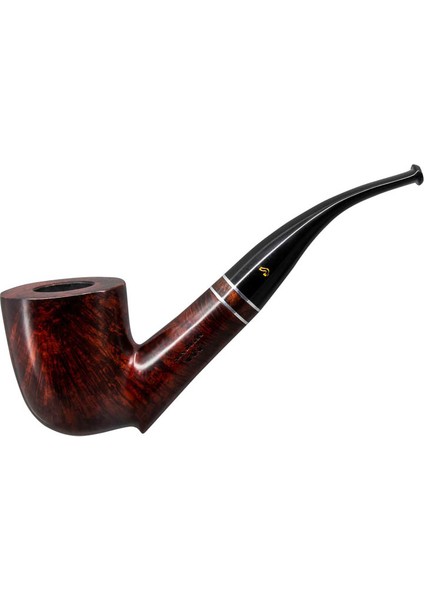 Üç Yıldız 870 9mm. Filtreli Ebonit Saplı Pipo