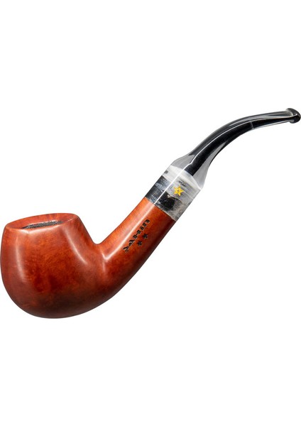 Sarı Yıldız 120 9mm. Filtreli Akrilik Saplı Pipo