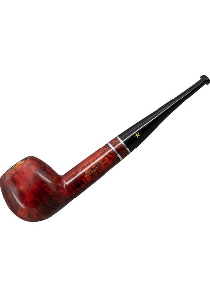 Sarı Yıldız 103 9mm. Filtreli Ebonit Saplı Pipo