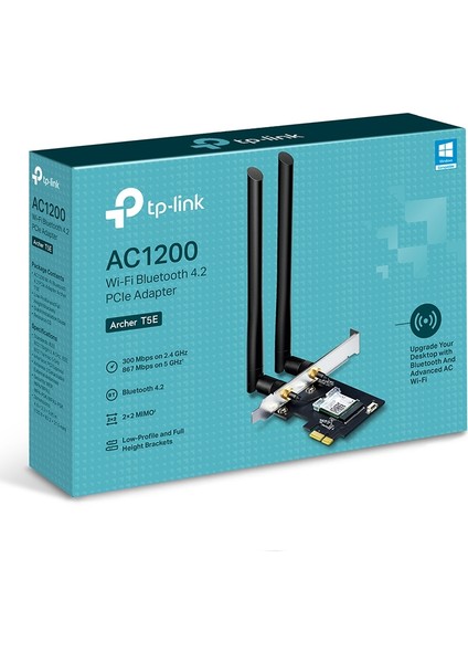 Archer T5E, AC1200 Mbps Wi-Fi & Bluetooth 4.2 PCIe Adaptör