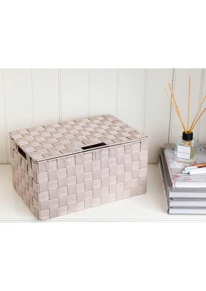 Shine Saklama Kutusu 34x22x17,5 Cm Koyu Bej