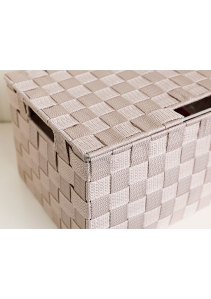 Shine Saklama Kutusu 34x22x17,5 Cm Koyu Bej