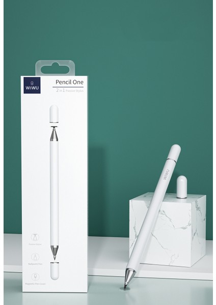 Dokunmatik Ekran Kalemi Pencil One 2in1 Passive Stylus - iOS & Android Uyumlu