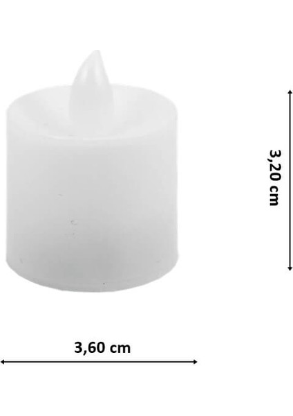 Süsle Bebek & Parti Led Işıklı Pilli Tealight Mum Renk Değiştiren Işık
