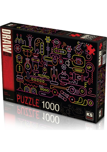 Ks Games 1000 Parça Robot Atölyesi Puzzle