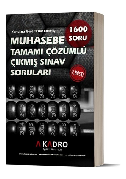 A Kadro Yayınları Muhasebe Çıkmış Sorular