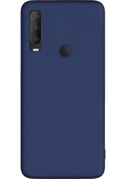 Samsung Galaxy M11 Kılıf Premier Silikon Koruma + Nano Glass Lacivert