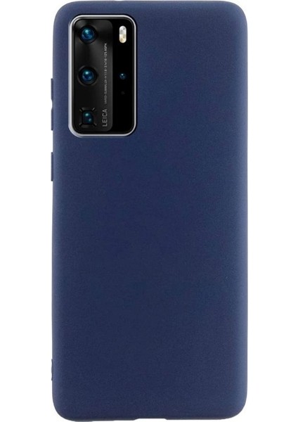 Case Street Huawei P40 Pro Kılıf Premier Silikon Esnek Koruma Lacivert