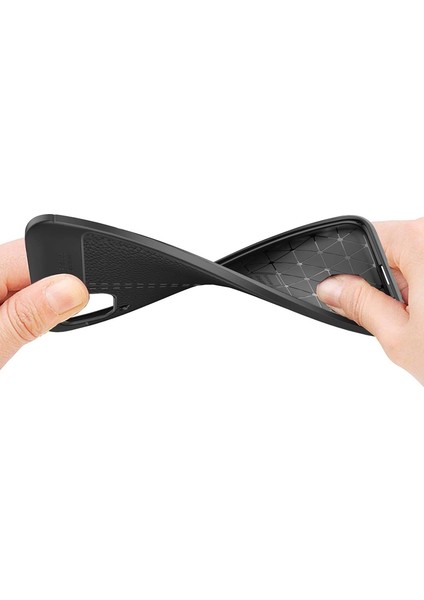 Huawei P40 Lite Kılıf Niss Silikon Deri Görünümlü + Nano Glass Lacivert modelleri