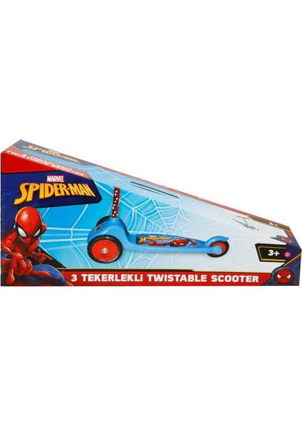 Marvel Spider-Man 3 Tekerlekli Frenli Twistable Çocuk Scooter