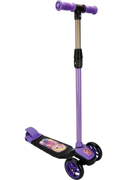 Polly Pocket 3 Tekerlekli Frenli Twistable Çocuk Scooter