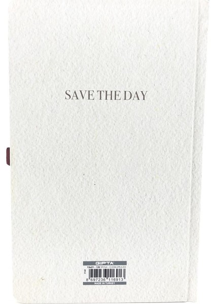 Gıpta Save The Day Sert Kapak 120 Yaprak Çizgili Notebooks 13 x 21 cm