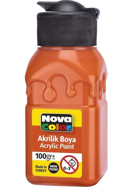 Nova Color Akrilik Boya 100 ml Turuncu