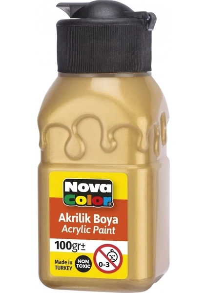 Nova Color Akrilik Boya 100 ml Altın