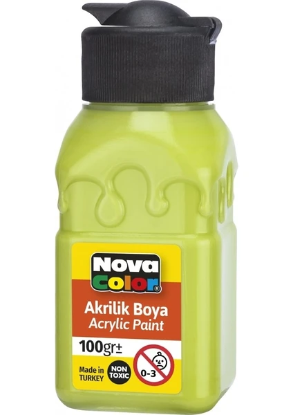 Nova Color Akrilik Boya 100 ml Fıstık Yeşili