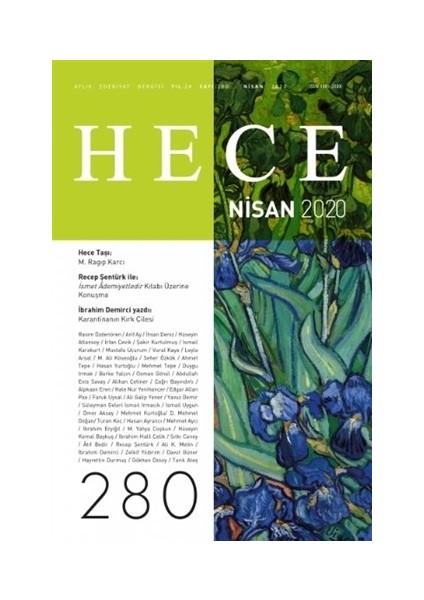 Hece Aylık Edebiyat Dergisi Sayı: 280 Nisan 2020