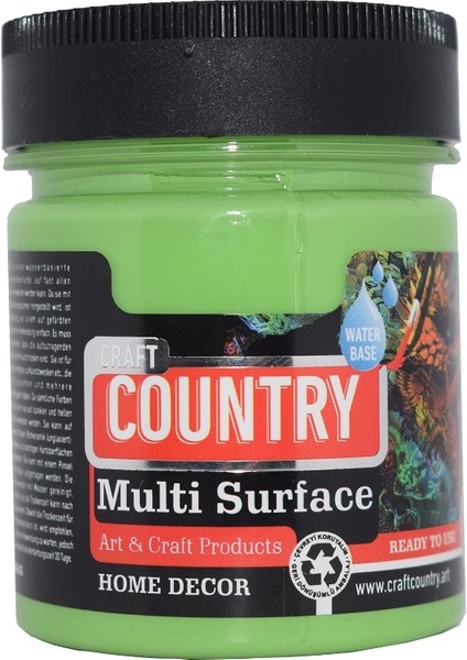 Multi Surface Hobi Boyası Craft Country 2500 Cc 1078 Açık Yeşil