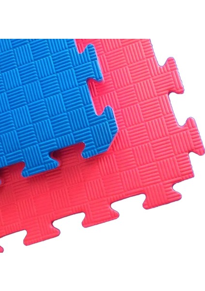 Tatami Koruma Minderi 100X100X2,6 cm Çift Yönlü Kırmızı Mavi Renk 5'li Set