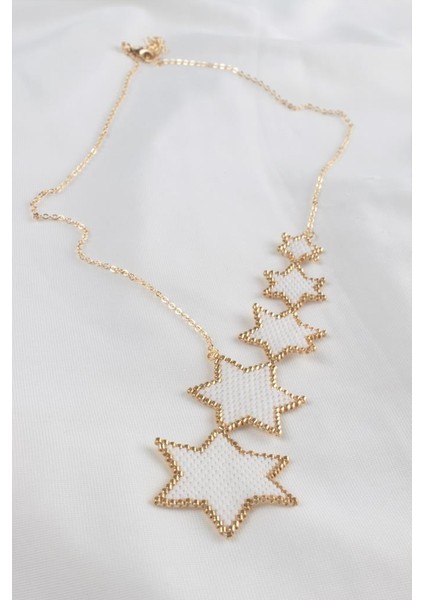 's Kolye Miyuki Sıralı Yıldız Beyaz fiyatları