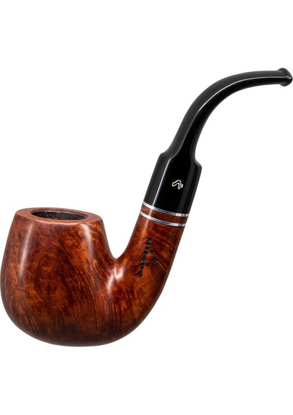 Üç Yıldız 510 9mm. Filtreli Ebonit Saplı Pipo