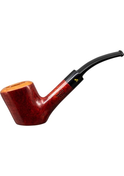 Üç Yıldız 364 6mm. Filtreli Ebonit Saplı Pipo