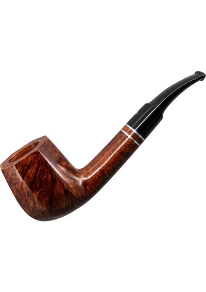 Üç Yıldız 485 9mm. Filtreli Ebonit Saplı Pipo