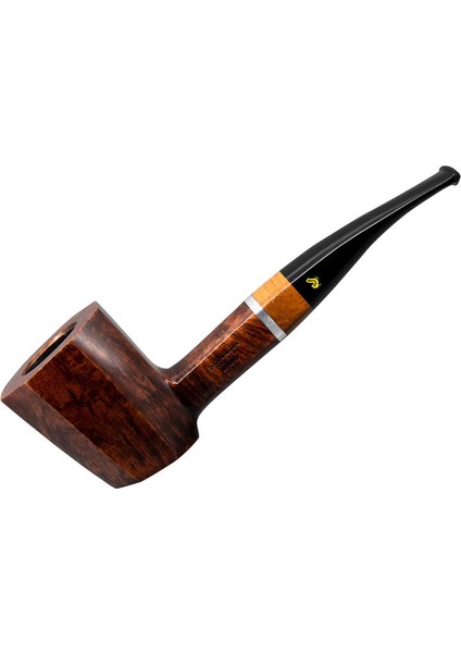 Üç Yıldız 890 9mm. Filtreli Ebonit Saplı Pipo